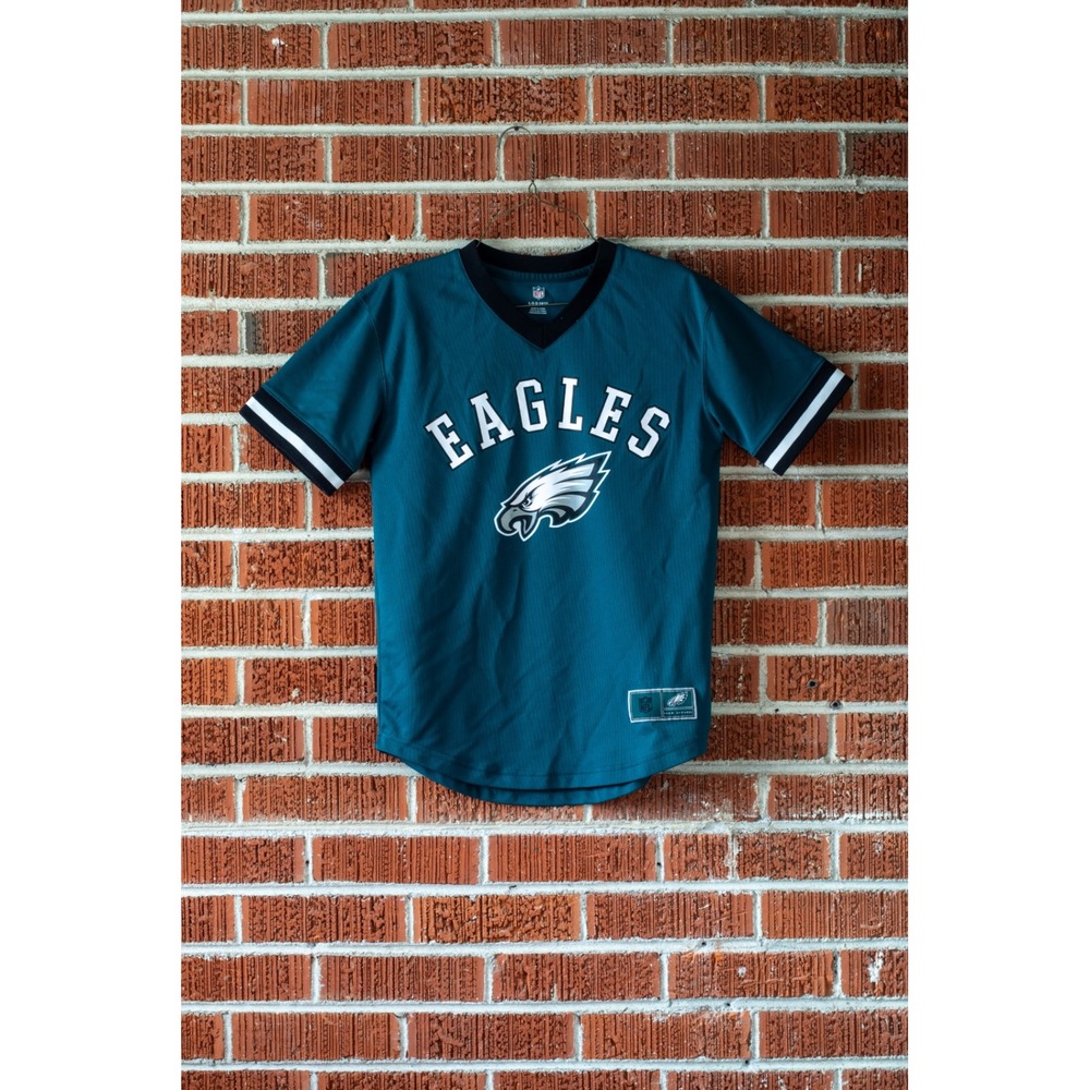NFL Philadelphia Eagles Carson Wentz 11 Youth Jersey Green Size L 14-16